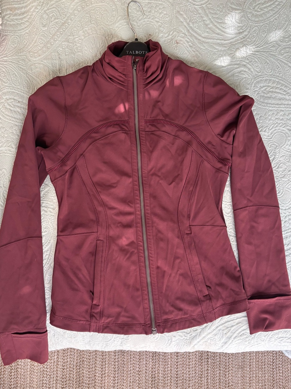 Lululemon Women's Burgundy Zip-Up Jacket